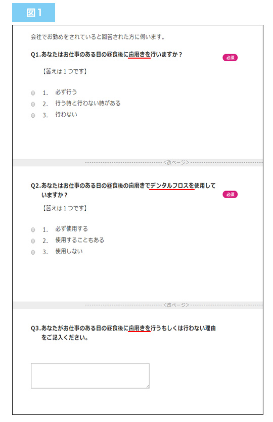 アンケートの流れを意識し 整える Fastask ファストアスク